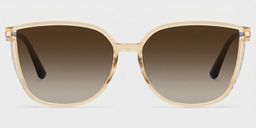 Cora Beige Cateye Brille0