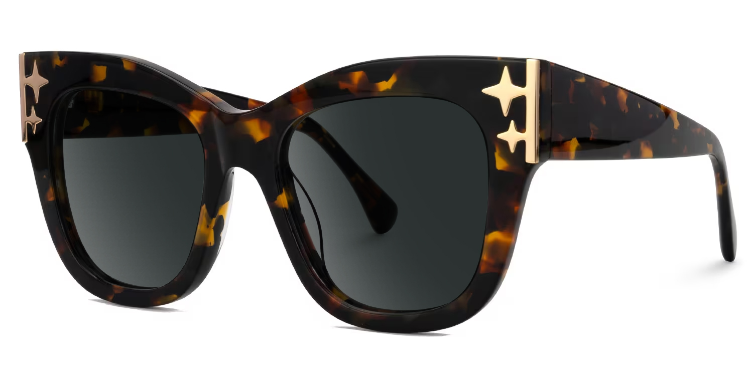ZEELOOL Minfia Tortoise Quadratisch Brille