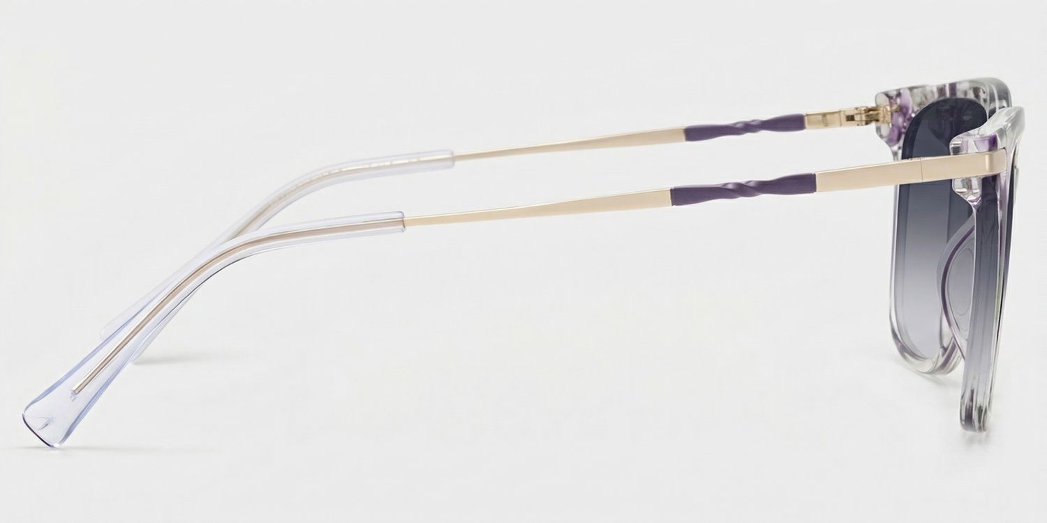 Jacqui Lila-Grün Quadratisch Brille3