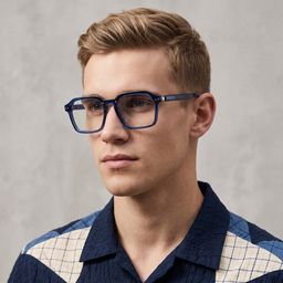 Brendan Blau Geometrisch Brille7