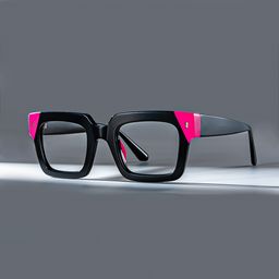 Sarah Schwarz Rechteckig Brille0