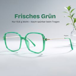 Payton Dunkelgrün Geometrisch Brille0