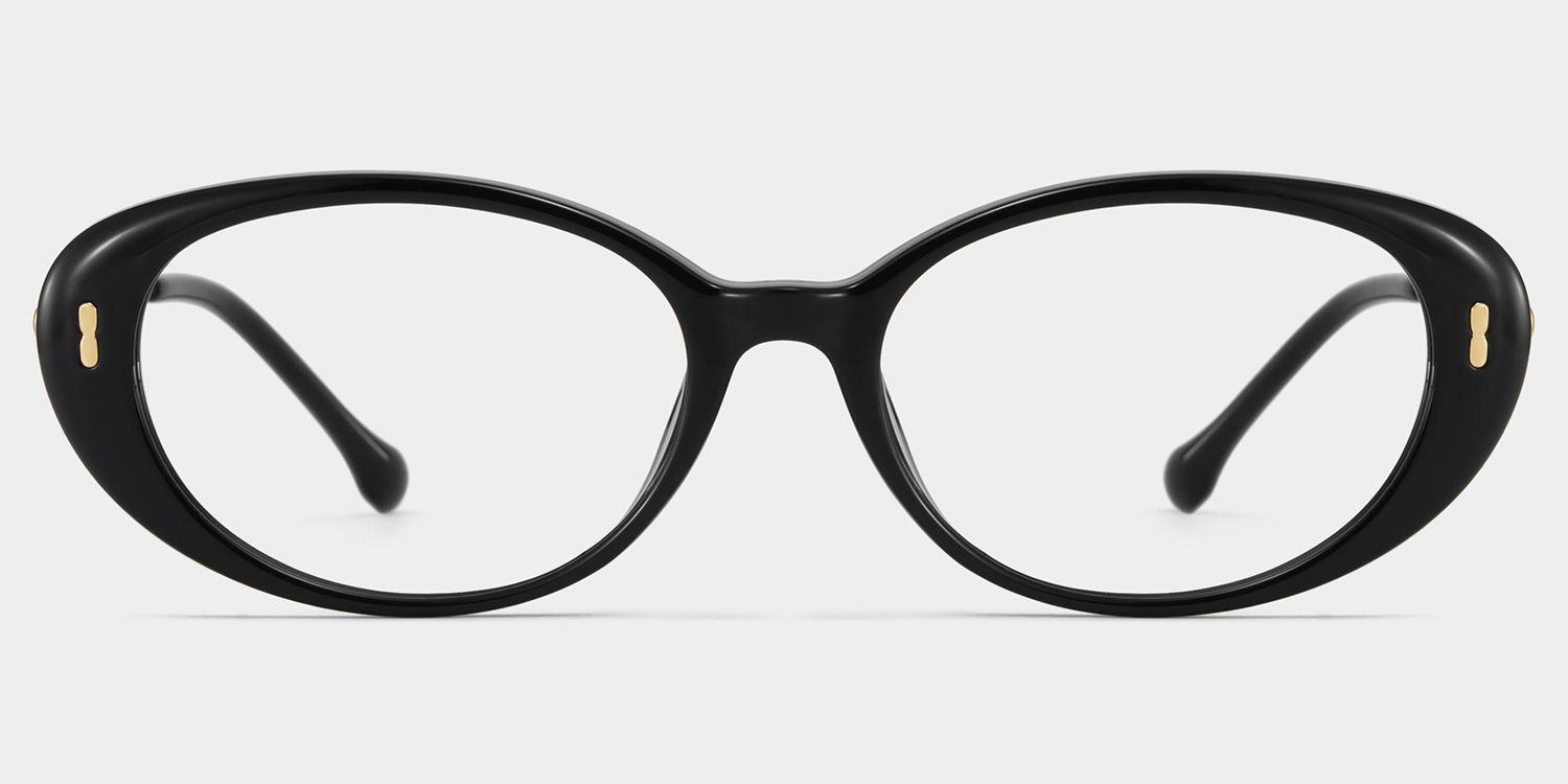 Blaire Schwarz Oval Brille1