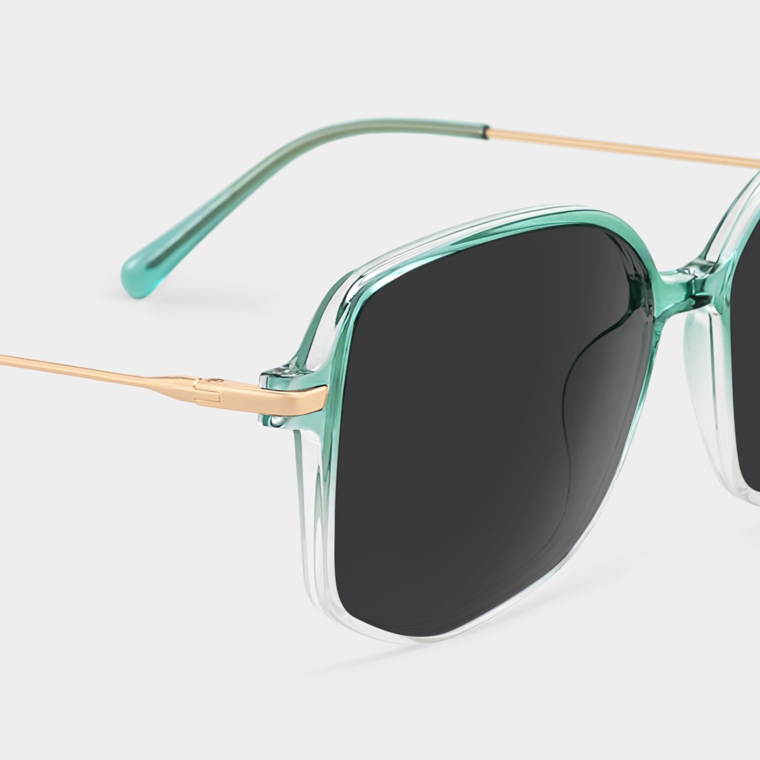 Payton Geometric Grün Sonnenbrillen für Damen und Herren | ZEELOOL4