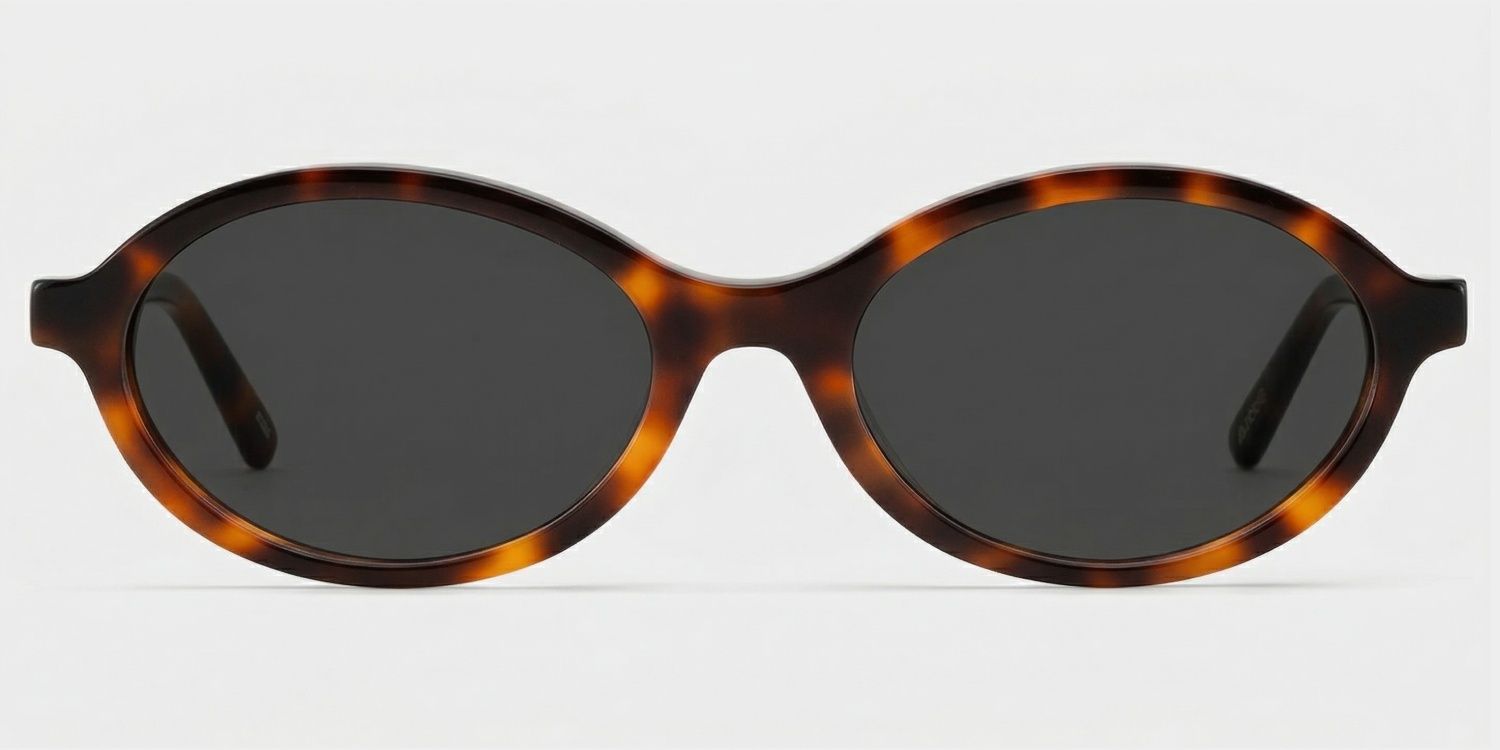 Everly Tortoise Oval Sonnenbrille, die Dein Gesicht umrahmen | ZEELOOL0