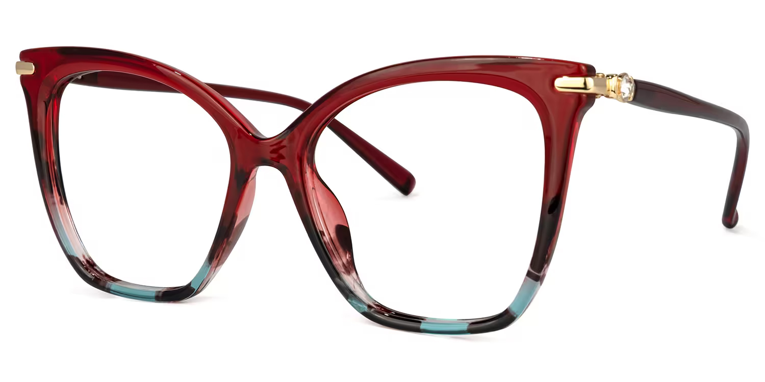 Lamar Rot Schmetterling Brille1
