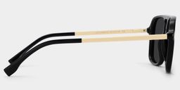 Berkeley Schwarz Pilot Brille3