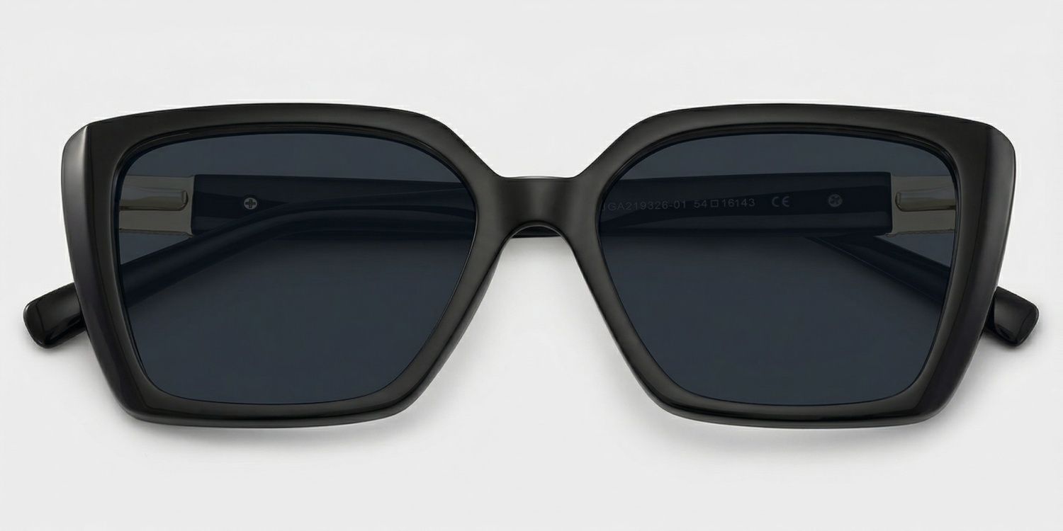 Emery Acetate Schwarz Sonnenbrille | ZEELOOL1