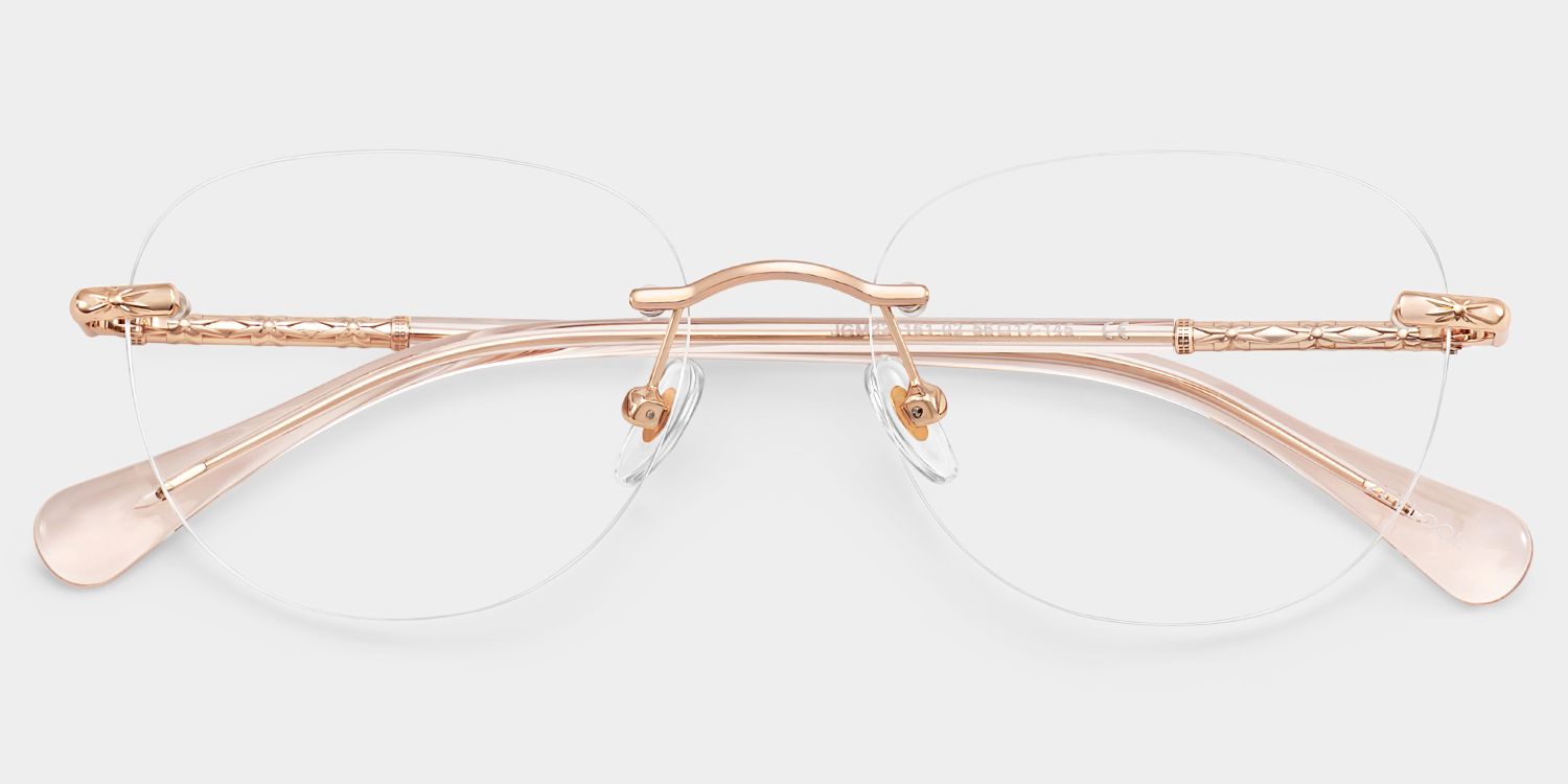 Jennifer Rosa-Gold Rund Brille3