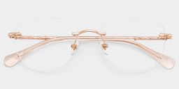 Jennifer Rosa-Gold Rund Brille3