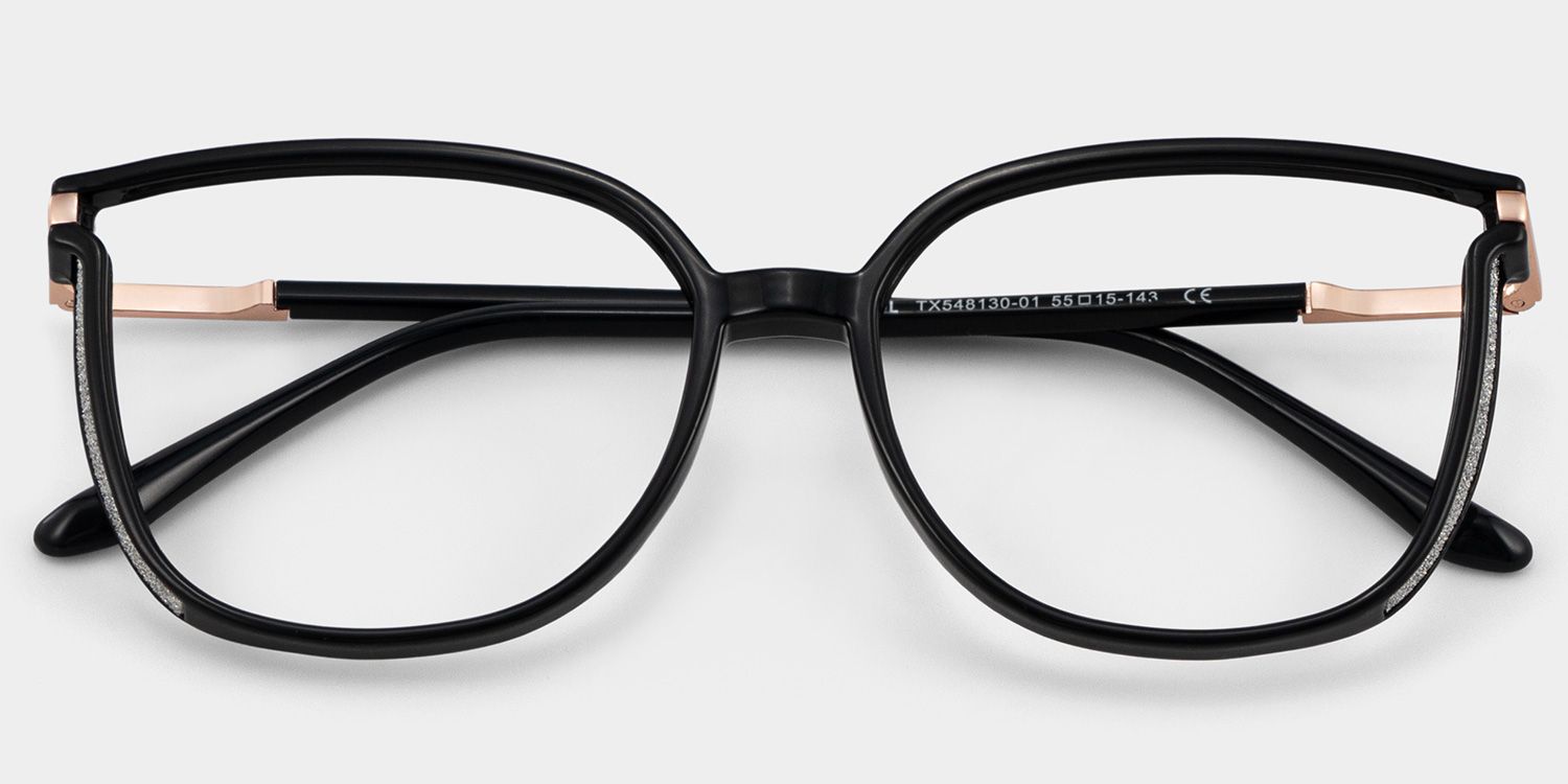 Walden Schwarz Cateye Brille1
