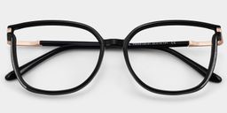 Walden Schwarz Cateye Brille1