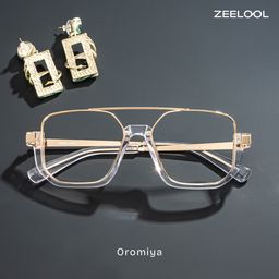 Oromiya Klar Geometrisch Brille0