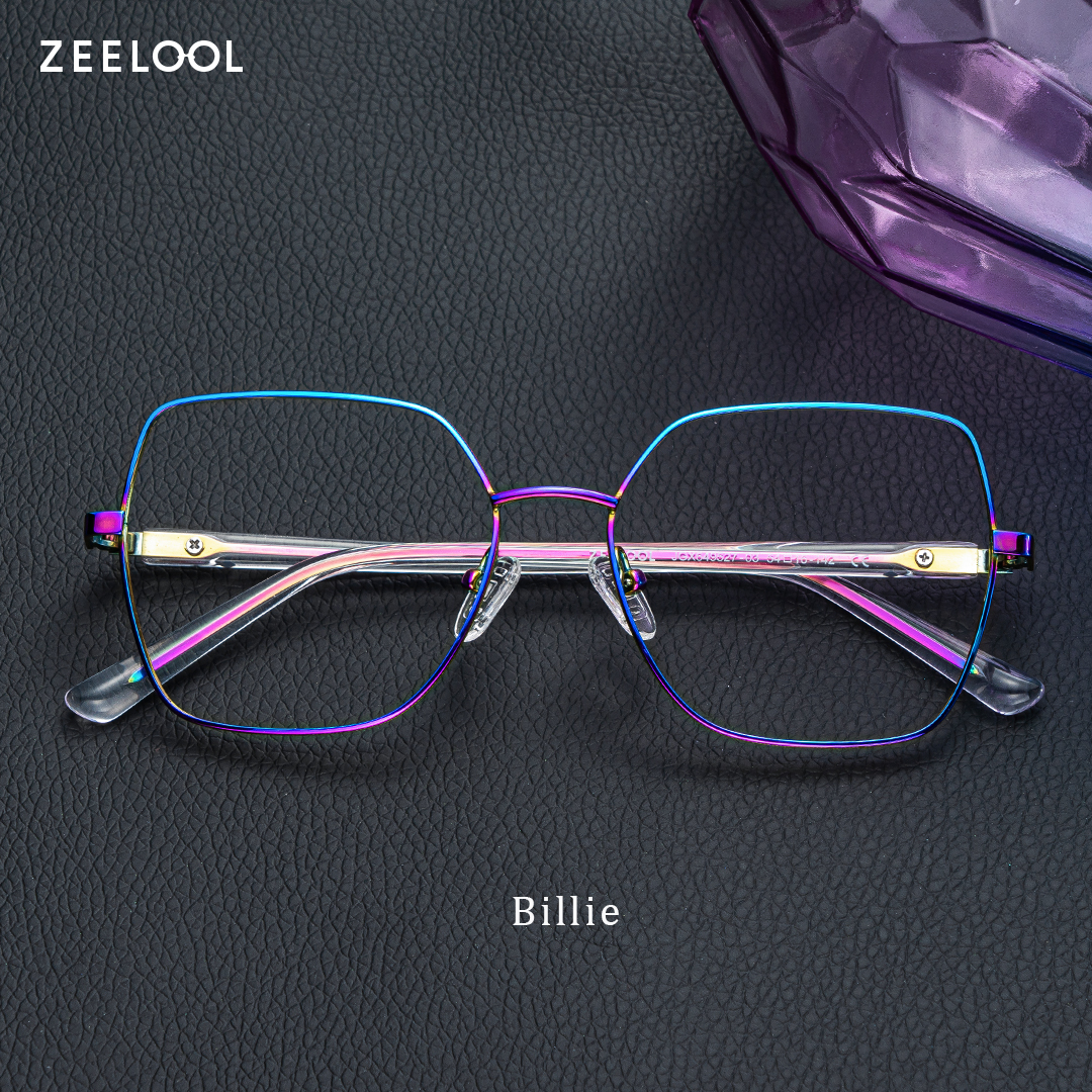 ZEELOOL Billie Bunt Geometrisch Brille