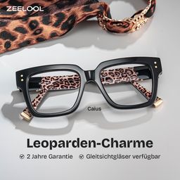 Caius Schwarz Quadratisch Brille0