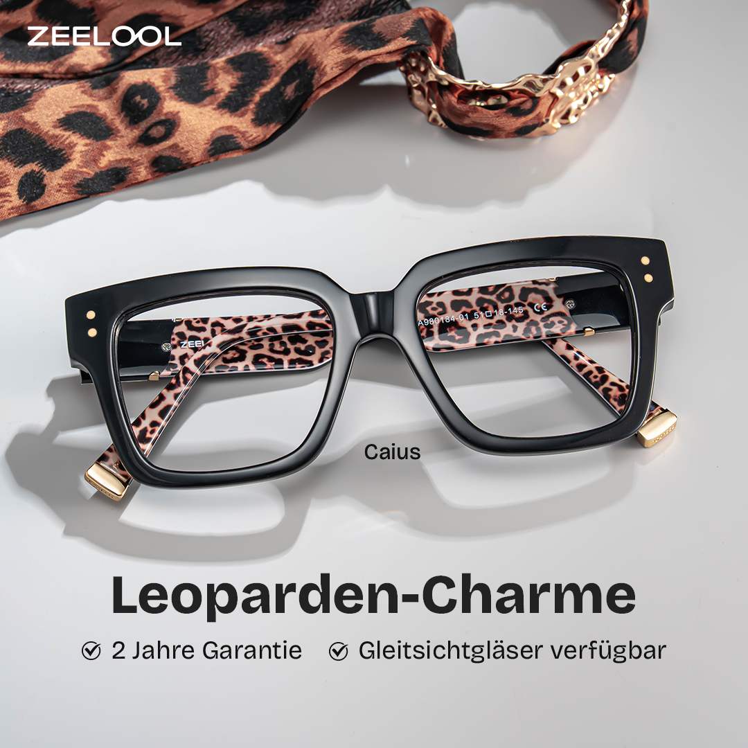 Caius Schwarz Quadratisch Brille