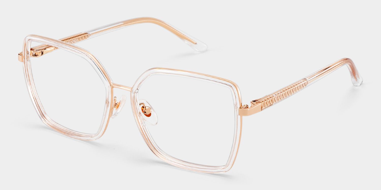 Olicia Klar Quadratisch Brille2