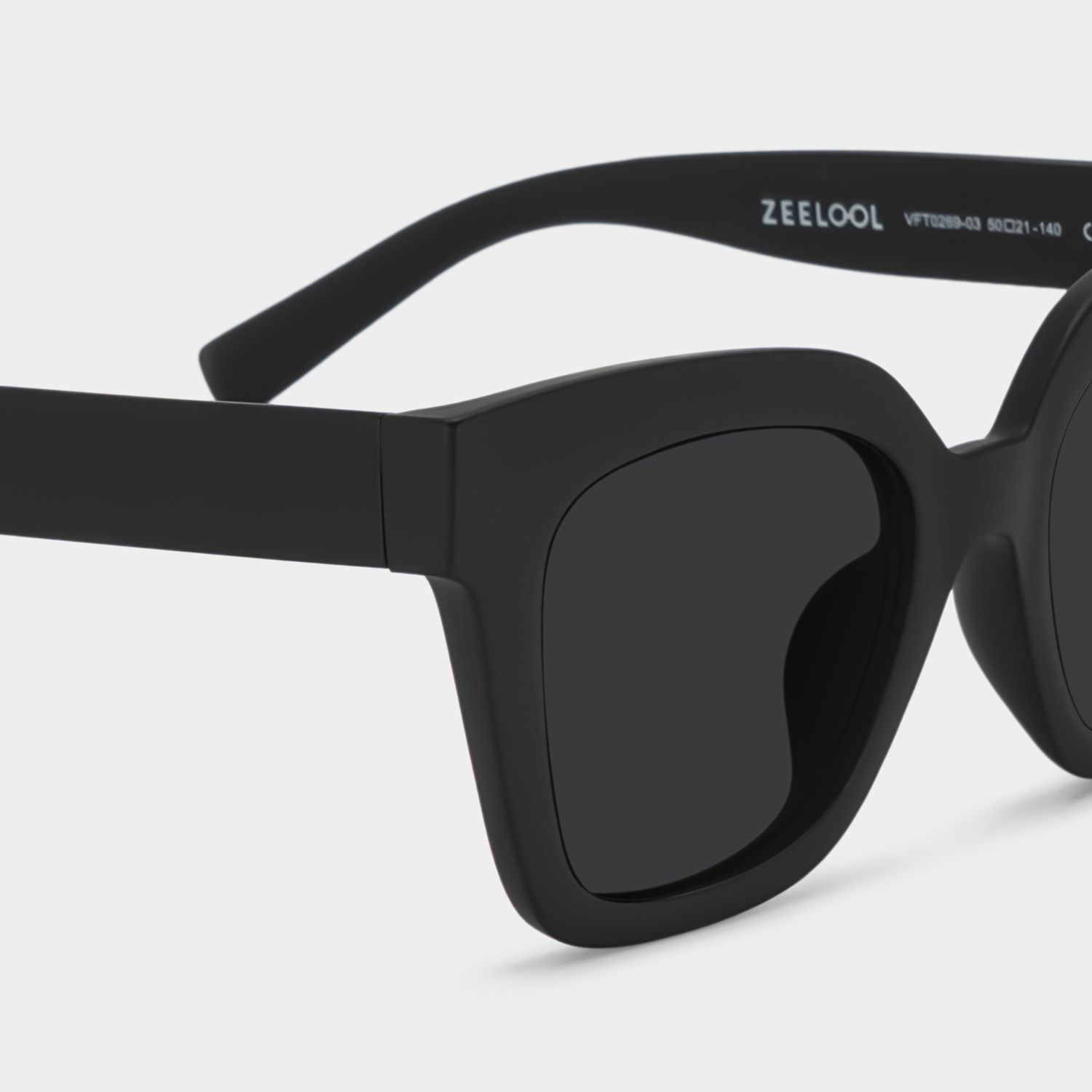 Malcolm Tr90 Schwarz Sonnenbrille | ZEELOOL4