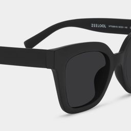 Malcolm Schwarz Quadratisch Sonnenbrille4