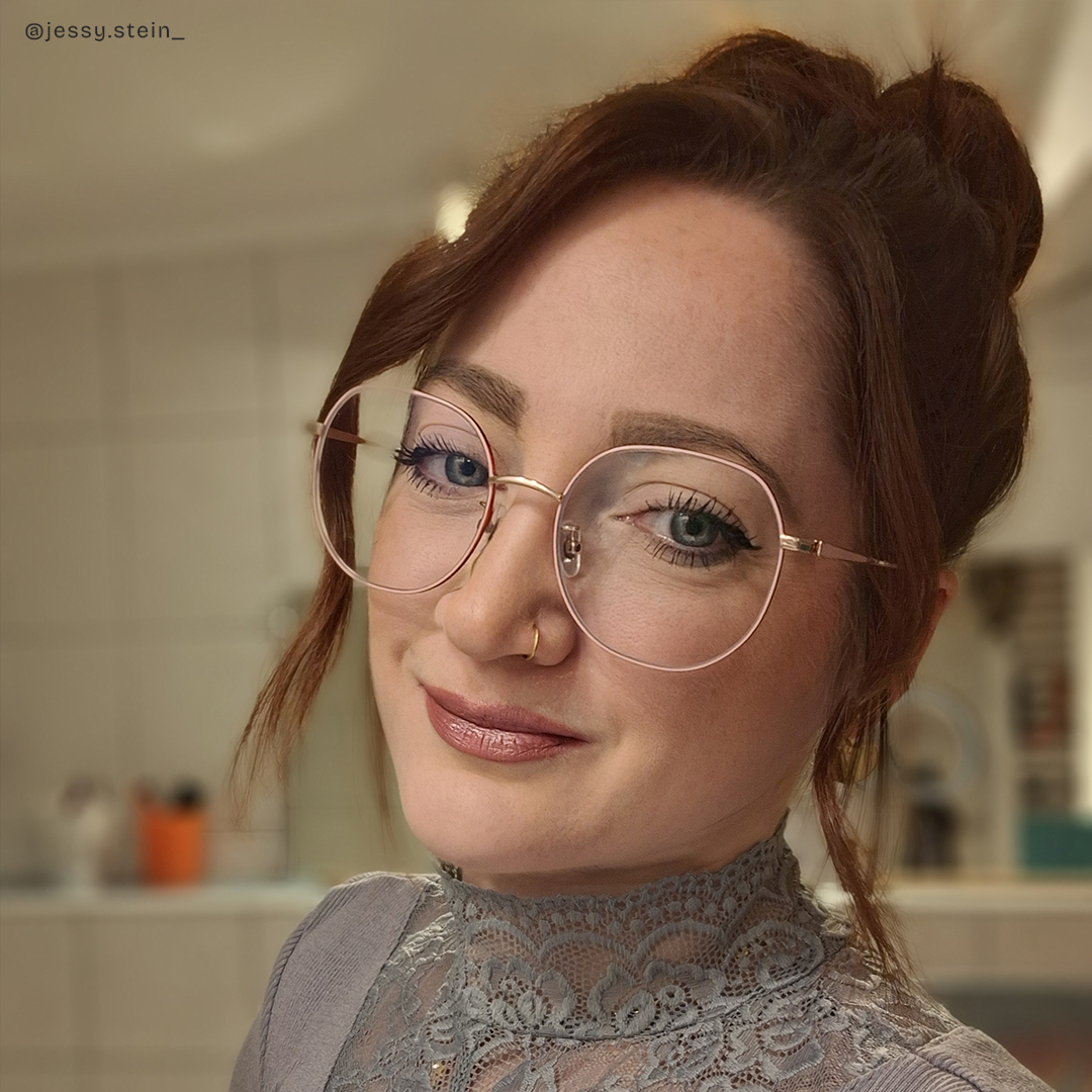 ZEELOOL Qusay Rosa Rund Brille