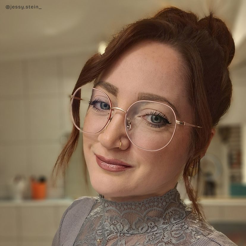 Qusay Rosa Rund Brille