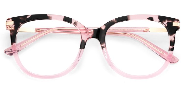 Mailyn Rosa-Tortoise Rund Brille