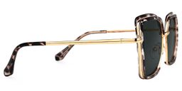 Chris Schwarz-Tortoise Geometrisch Brille3