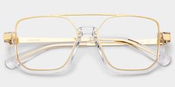 Oromiya Klar Geometrisch Brille3