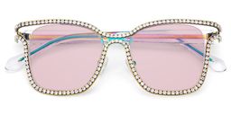 Shine Bunt Quadratisch Brille1