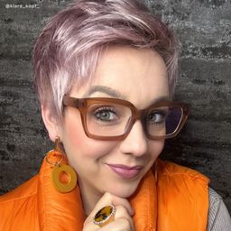 Marley Braun Rechteckig Brille8