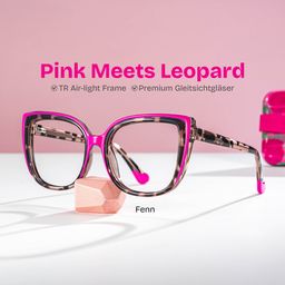 Fenn Rosa-Tortoise Cateye Brille0