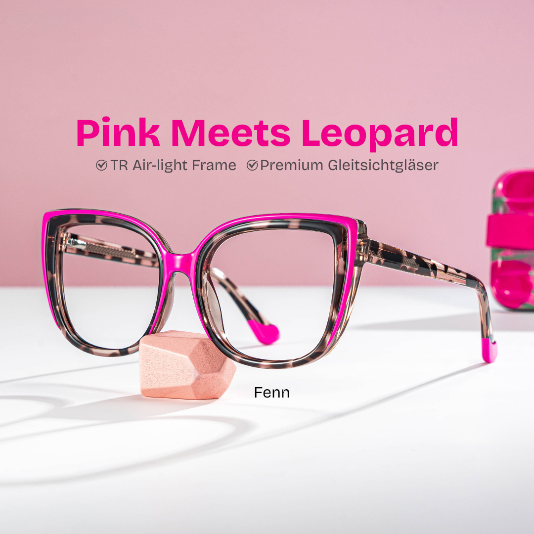 ZEELOOL Fenn Rosa-Tortoise Cateye Brille