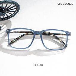 Tobias Blau Rechteckig Brille1