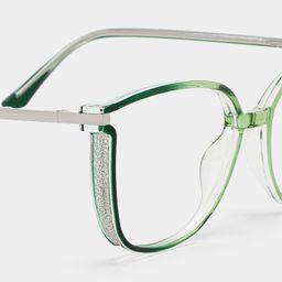 Walden Hellgrün Quadratisch Brille4