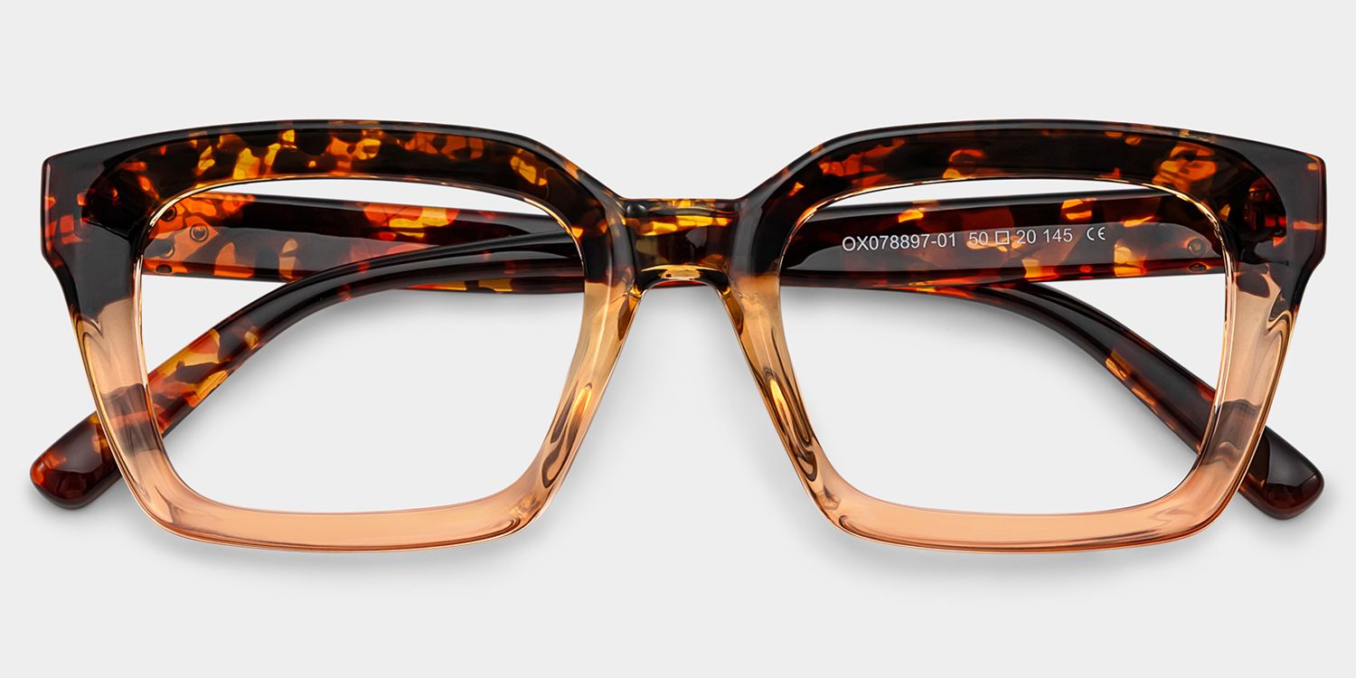 Grover Tortoise Rechteckige Brille1