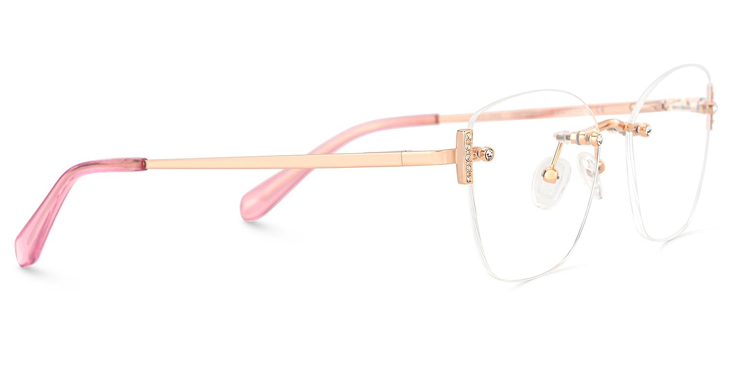 Jaxon Rosa-Gold Rechteckig Brille3