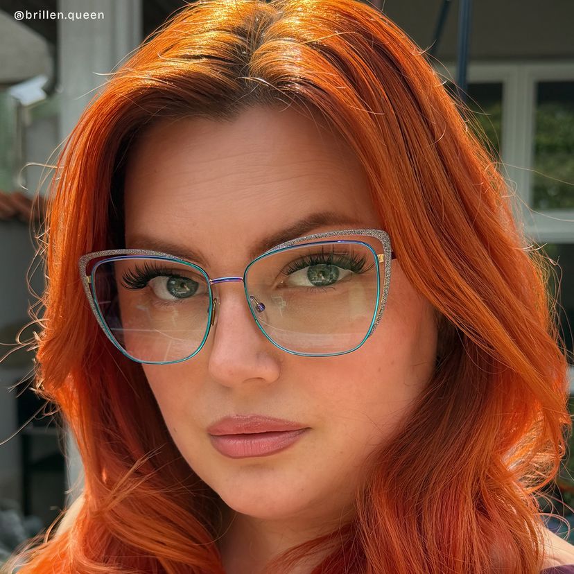 Lorenzen Bunt Cateye Brille