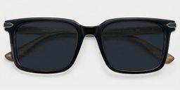 Noah Schwarz Rechteckig Sonnenbrille1