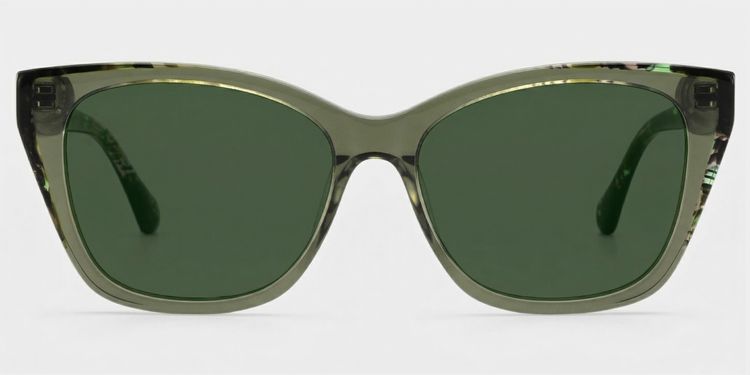 Maple Grün Schmetterling Brille