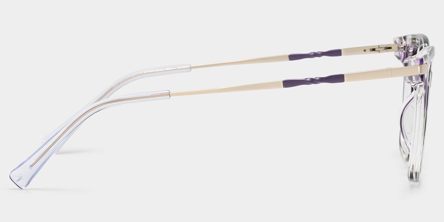 Jacqui Lila-Grün Quadratisch Brille6