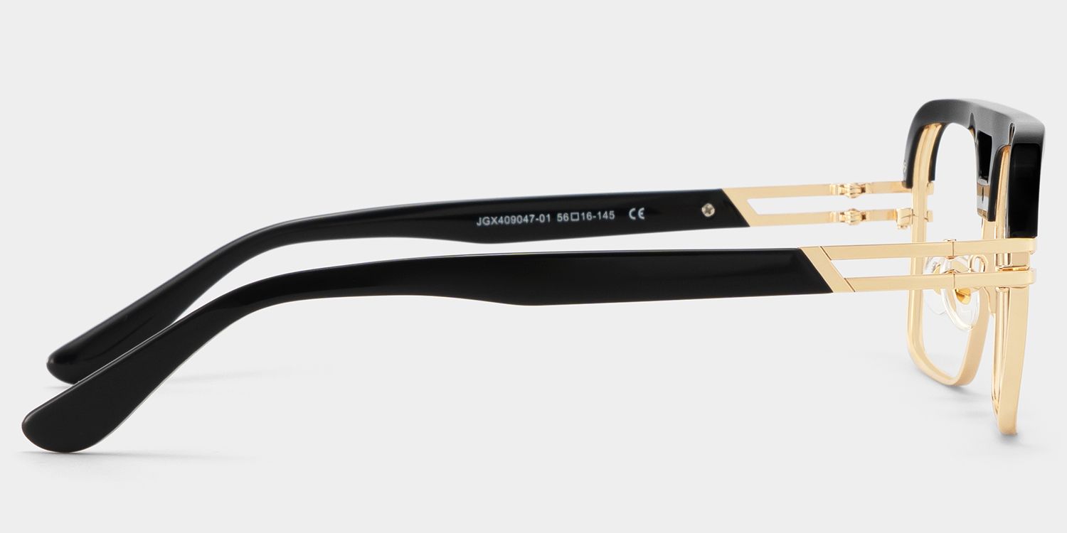 Griff Schwarz Pilot Brille5