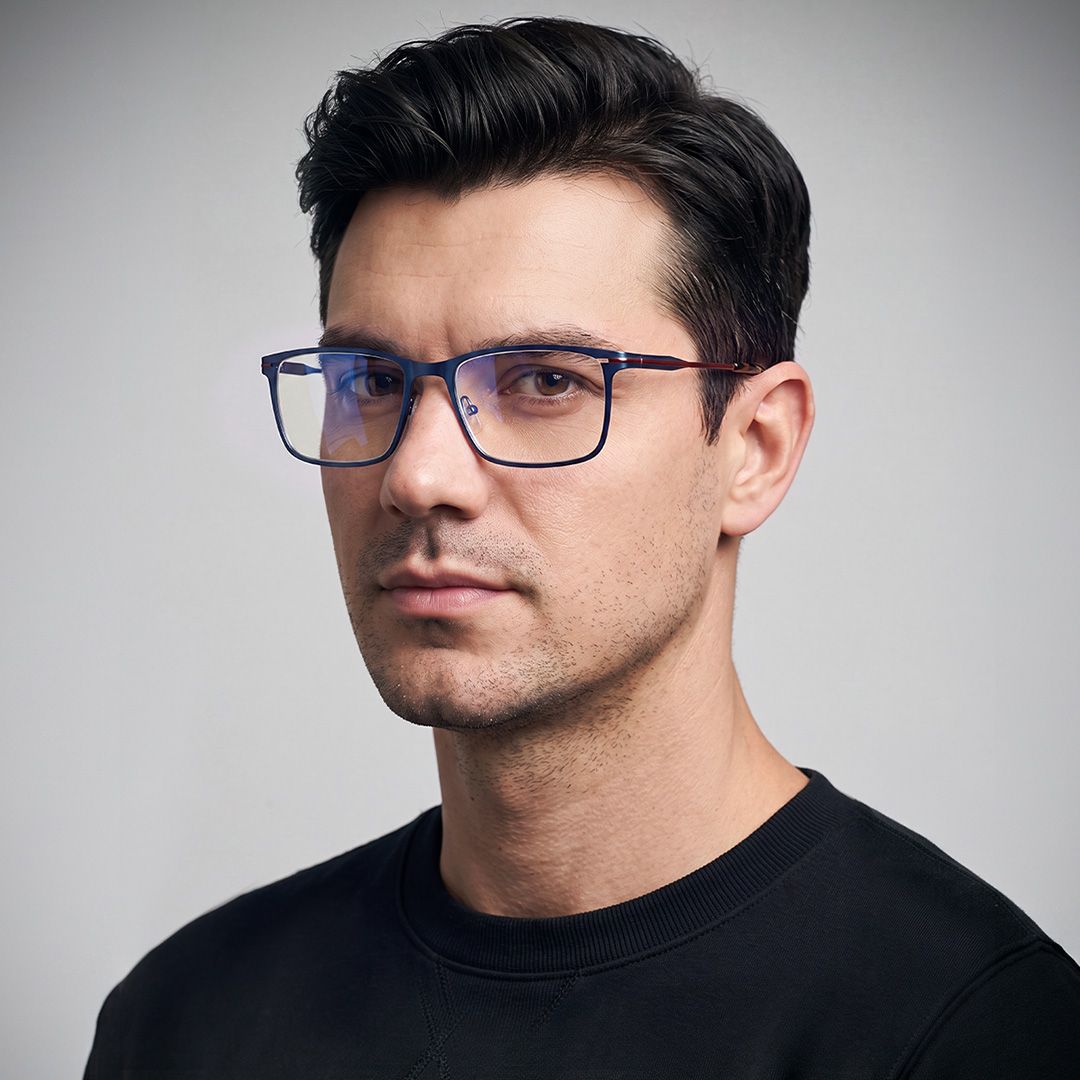 Roxana Blau Rechteckig Brille11