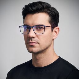Roxana Blau Rechteckig Brille11
