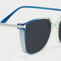 Walden Blau-Grün Cateye Brille4