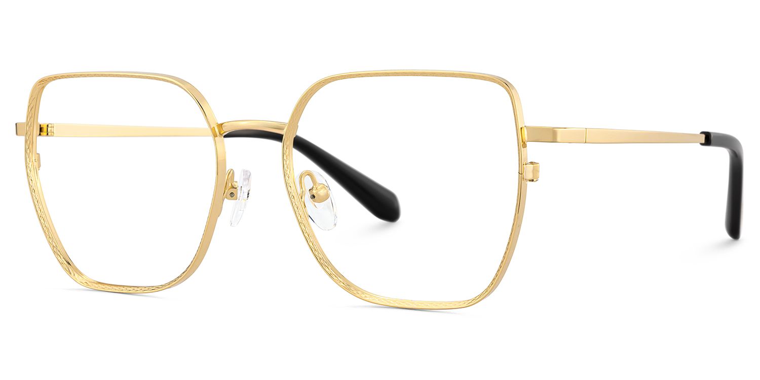Fife Gold Geometrisch Brille2