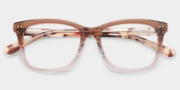 Layla Braun Quadratisch Brille1