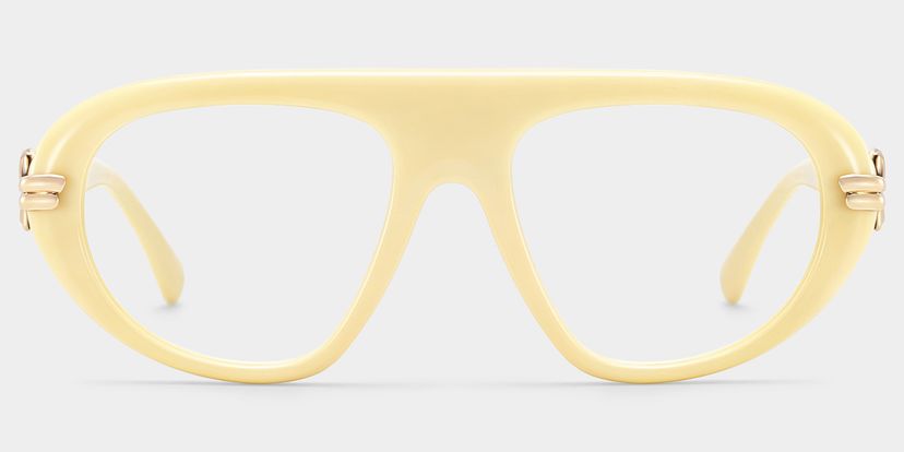 Aveline Cremeweiß Pilot Brille