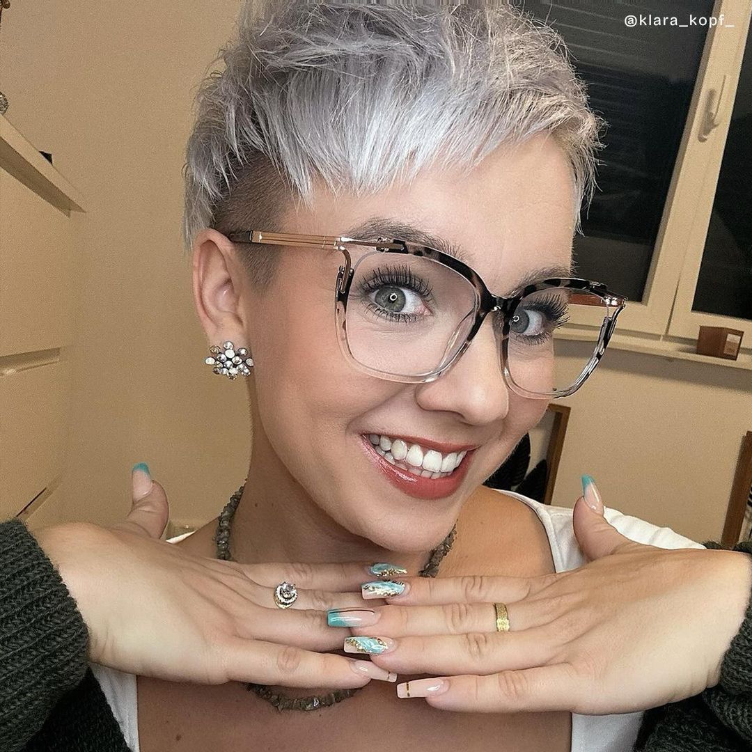 Nuriama Schwarz-Tortoise Cateye Brille7