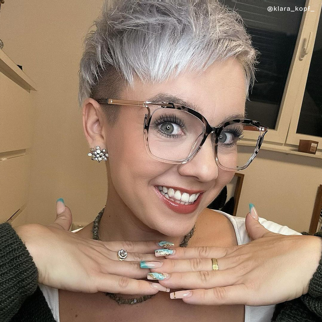 Nuriama Schwarz-Tortoise Cateye Brille7