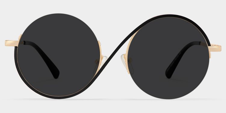 Alina Schwarz Rund Sonnenbrille